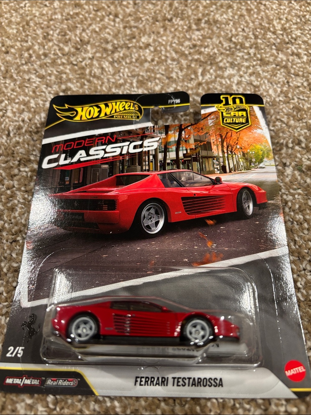 2026 Hot Wheels Premium Modern Classic Ferrari Testarossa in Red